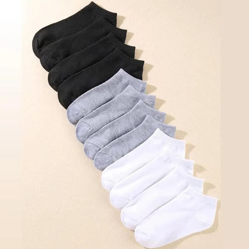 Kit com 10/20/30/40/50 Pares de Meias Masculinas de Cano Baixo – Ultra Respiráveis, Antitranspirantes e Ideais para o Verão
Descubra o conforto absoluto com estas meias de cano baixo, perfeitas para o dia a dia, treino ou