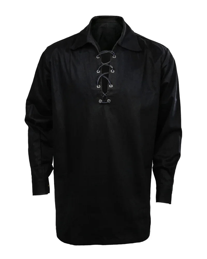 Camisa Jacobita Ghillie Kilt - Estilo Medieval & Pirata | Manga Longa Masculina
Dá vida ao teu personagem com esta camisa de manga comprida ao estilo escocês Jacobita, perfeita para festas temáticas, eventos medievais, Hal