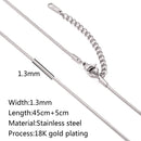 Colar em Aço Inoxidável Dourado 18K – Corrente Ajustável com Design Cruz, Cubana ou Ripple (5 unidades)
Eleve o estilo com este conjunto de colares premium em aço inoxidável, com revestimento PVD em dourado 18K, que ga