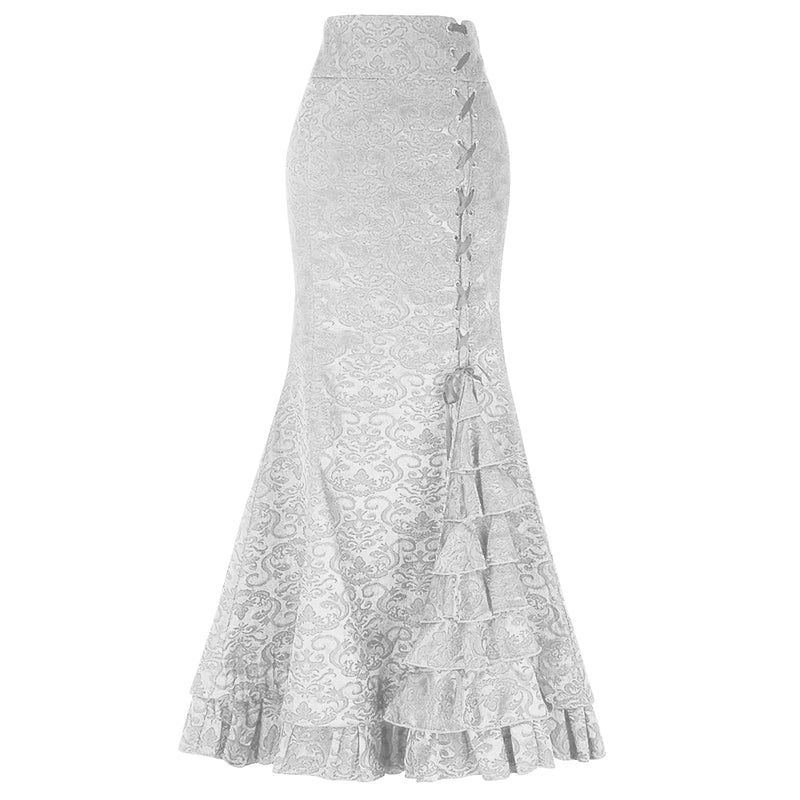 Saia Vintage de Cintura Alta com Babados e Laço – Estilo Inglês Elegante
Eleva o teu estilo com esta saia de cintura alta, delicadamente ajustada para realçar a silhueta com charme e sofisticação. Com babados elegantes