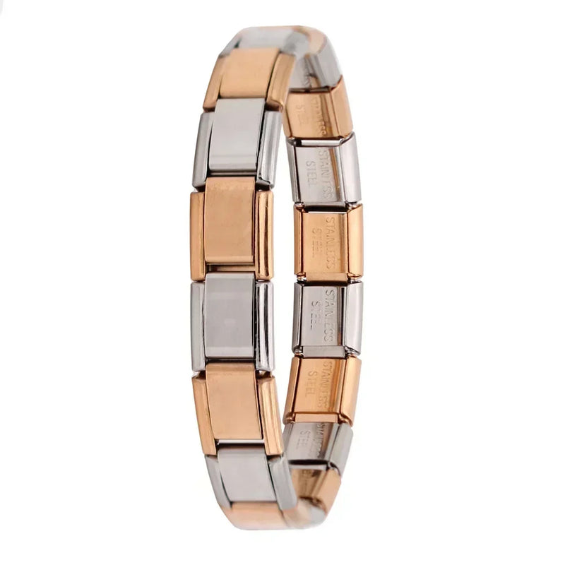 Pulseira Italiana Elástica com Charme – Hapiship
Estilo clássico com um toque moderno

Descubra a elegância atemporal da pulseira de charme italiana Hapiship, com design elástico e acabamento refinado em aço inoxidáve