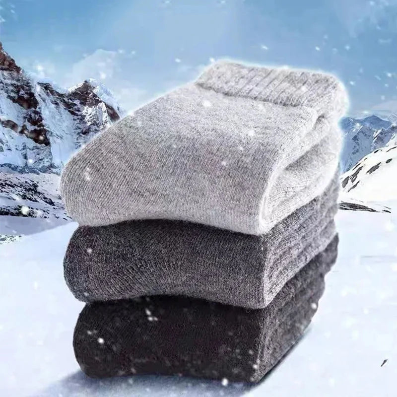 1 Par de Meias Térmicas de Inverno para Mulheres e Homens – Meias Super Grossas de Lã Merino, Quentes, Peludas e Resistentes ao Frio, Ideais para Neve

Mantenha os seus pés confortáveis e quentinhos mesmo nos dias mais