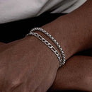 Conjunto Masculino de Pulseiras – 2 Peças em Aço Inoxidável
Eleva o teu estilo com este conjunto exclusivo de pulseiras masculinas em aço inoxidável. Inclui:

Pulseira Corrente Box (4mm) – discreta, moderna e versát