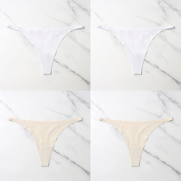 Pack com 4 Calcinhas Sexy em Seda Gelada – Estilo Tanga sem Costuras
Sinta o conforto e a sensualidade todos os dias com este conjunto de 4 calcinhas ultra suaves. Feitas em seda gelada de alta qualidade, estas tangas ofer
