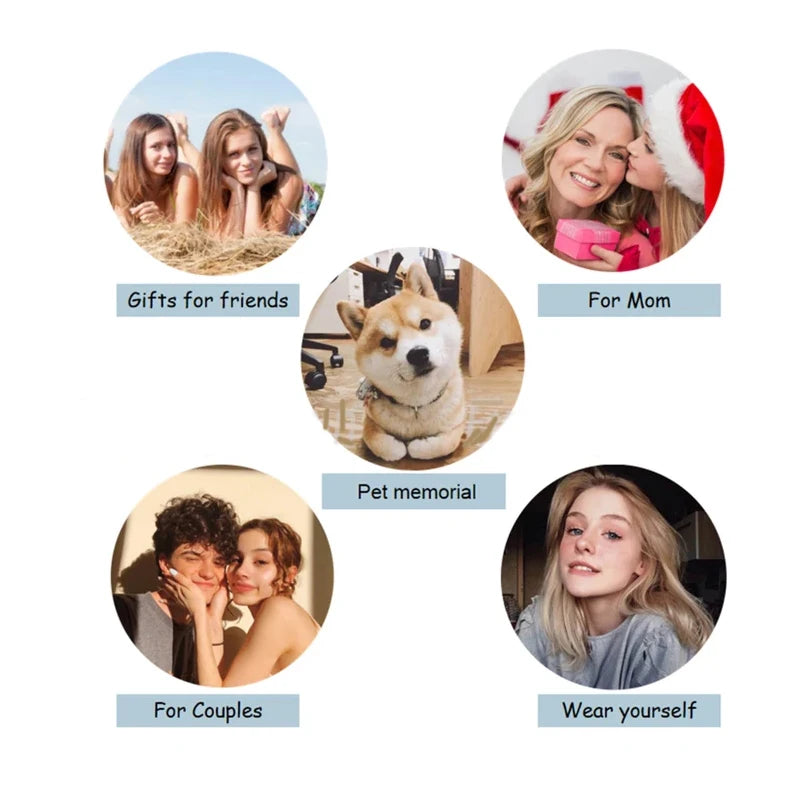 Colar Personalizado com Projeção de Foto – Homenagem ao Seu Animal de Estimação
Guarde para sempre a memória do seu melhor amigo com este colar único e emocional, que projeta a foto do seu animal de estimação dentro