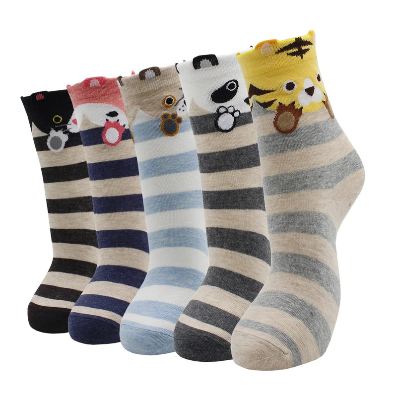 Pack 5 Pares de Meias de Algodão Coloridas Kawaii – Estilo Fofo e Confortável para Mulheres

Descubra o toque perfeito de conforto e estilo com este conjunto de 5 pares de meias de algodão coloridas, com designs kawaii s