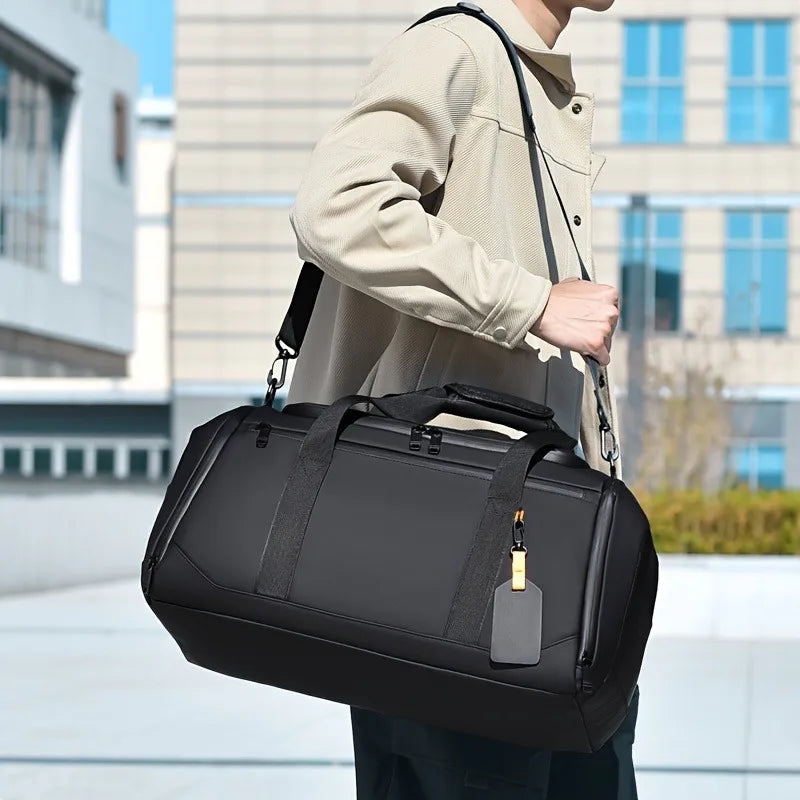 Mala de Viagem de Grande Capacidade em Tecido Oxford Resistente – Bolsa de Ginástica Espaçosa e Estilosa com Vários Compartimentos Práticos

Viaje com estilo e praticidade usando esta mala de viagem feita em tecido Oxfo