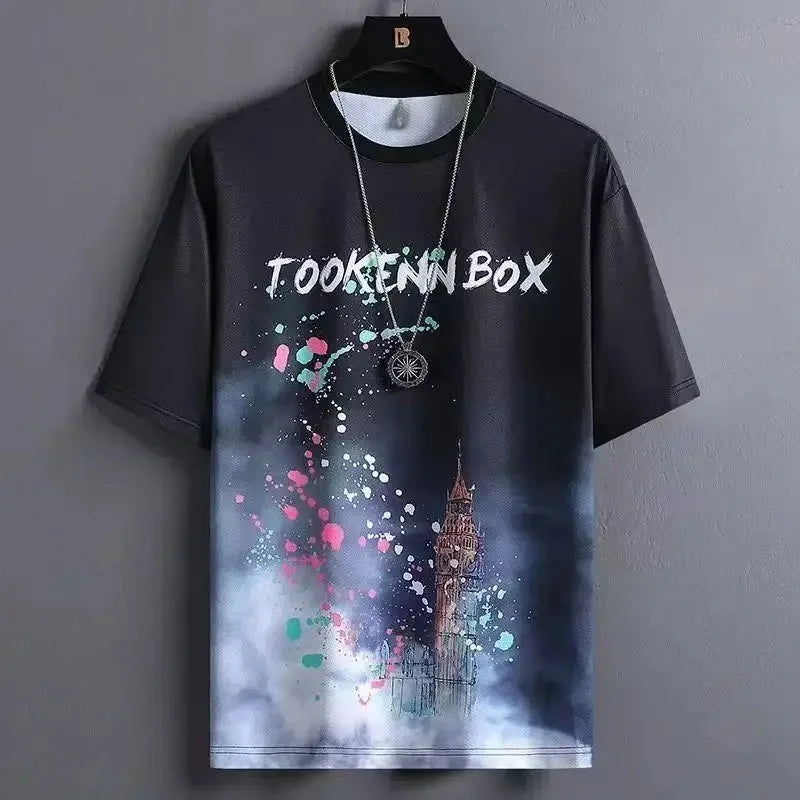 Conjunto Desportivo Masculino em Seda Gelada – Secagem Rápida, Conforto e Estilo Casual

Este conjunto inclui uma T-shirt de manga curta e shorts, fabricados em tecido de seda gelada que proporciona sensação refrescante