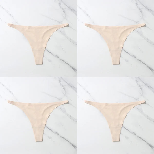 Pack com 4 Calcinhas Sexy em Seda Gelada – Estilo Tanga sem Costuras
Sinta o conforto e a sensualidade todos os dias com este conjunto de 4 calcinhas ultra suaves. Feitas em seda gelada de alta qualidade, estas tangas ofer