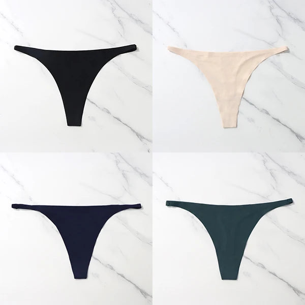 Pack com 4 Calcinhas Sexy em Seda Gelada – Estilo Tanga sem Costuras
Sinta o conforto e a sensualidade todos os dias com este conjunto de 4 calcinhas ultra suaves. Feitas em seda gelada de alta qualidade, estas tangas ofer