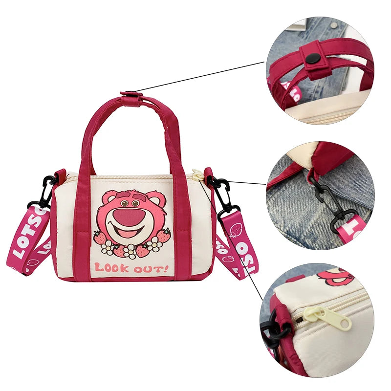 Bolsa de Ombro em Lona com Estilo Stitch — Feminina, Casual e Super Fofa!
Adiciona charme e praticidade ao teu look com esta bolsa de ombro em lona, inspirada no estilo kawaii do Stitch! Ideal para o dia a dia, esta peça c
