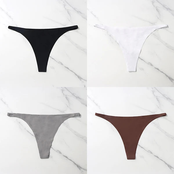 Pack com 4 Calcinhas Sexy em Seda Gelada – Estilo Tanga sem Costuras
Sinta o conforto e a sensualidade todos os dias com este conjunto de 4 calcinhas ultra suaves. Feitas em seda gelada de alta qualidade, estas tangas ofer
