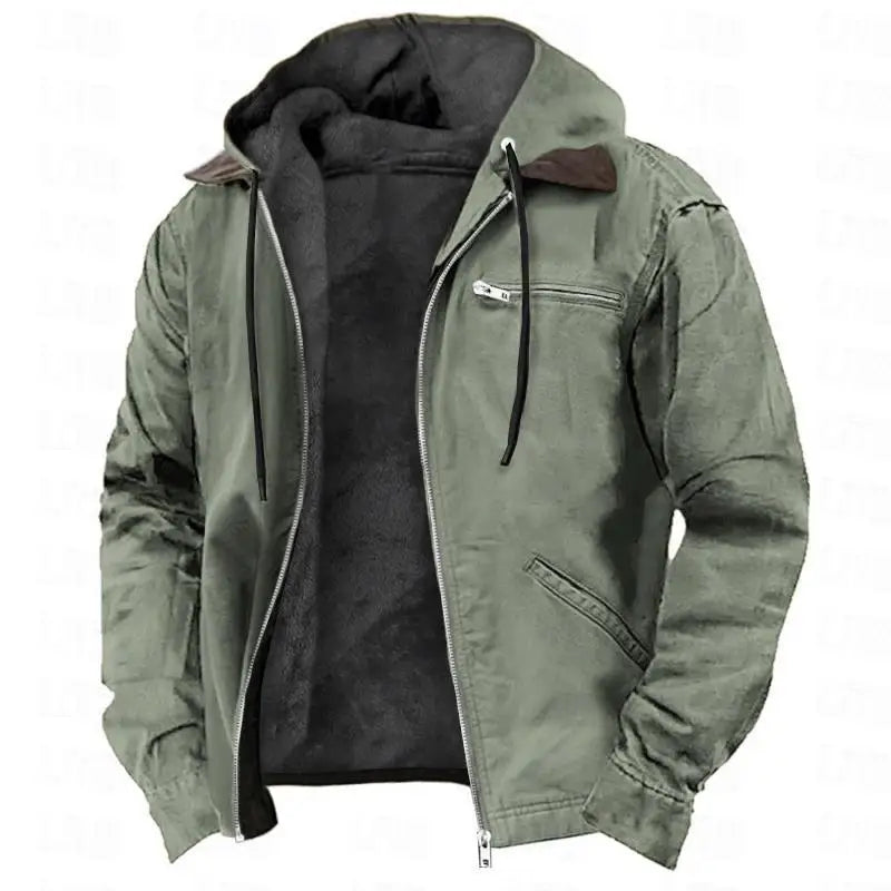 Casaco de Moletom Masculino com Capuz – Outono/Inverno | Algodão Premium com Veludo Interior
Este casaco é a escolha ideal para os dias frios de outono e inverno. Fabricado em algodão macio com interior em veludo, oferec