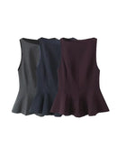 Top Feminino Elegante com Folhos TRZA – Sem Mangas, Decote Redondo, Fecho Lateral
Descubra o equilíbrio perfeito entre elegância e conforto com as blusas TRZA. Este modelo sem mangas, com folhos delicados, decote redondo