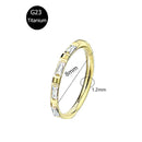 Piercing em Titânio G23 – Argola com Fecho Segmentado e Zircónia CZ (16G)
Versátil e elegante, este piercing é ideal para nariz, cartilagem da orelha, trágus, hélice e daith. Fabricado em titânio cirúrgico G23 — r