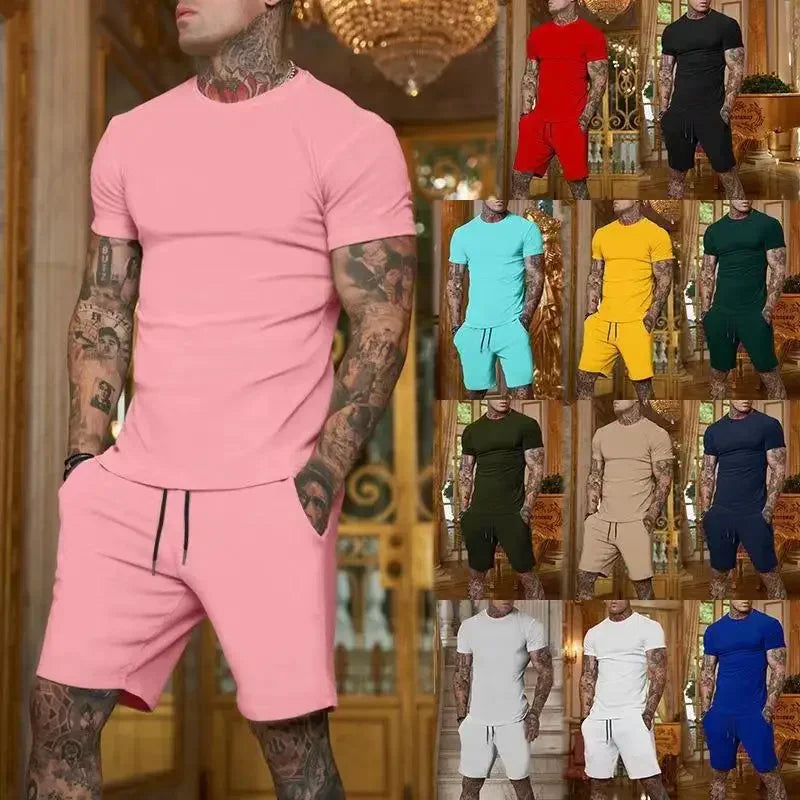 Conjunto masculino de verão 2025 – Camisa de manga curta e calções desportivos
Desenhado para homens ativos, este conjunto combina estilo e conforto com tecidos respiráveis e de secagem rápida. Ideal para os dias quent