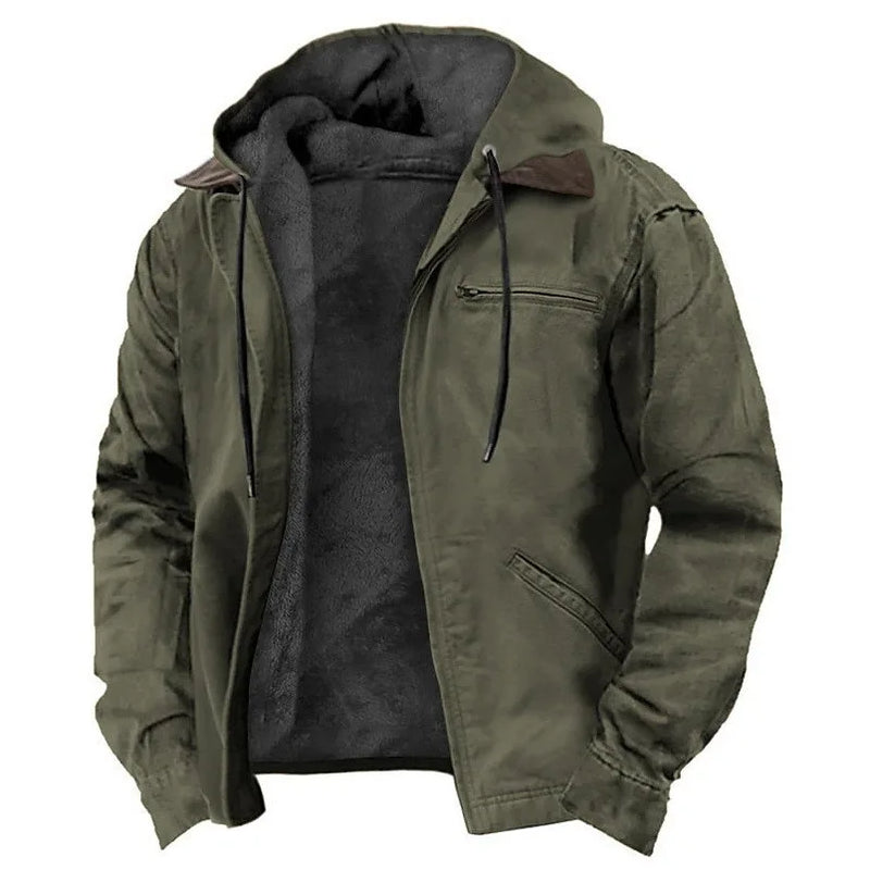 Casaco de Moletom Masculino com Capuz – Outono/Inverno | Algodão Premium com Veludo Interior
Este casaco é a escolha ideal para os dias frios de outono e inverno. Fabricado em algodão macio com interior em veludo, oferec