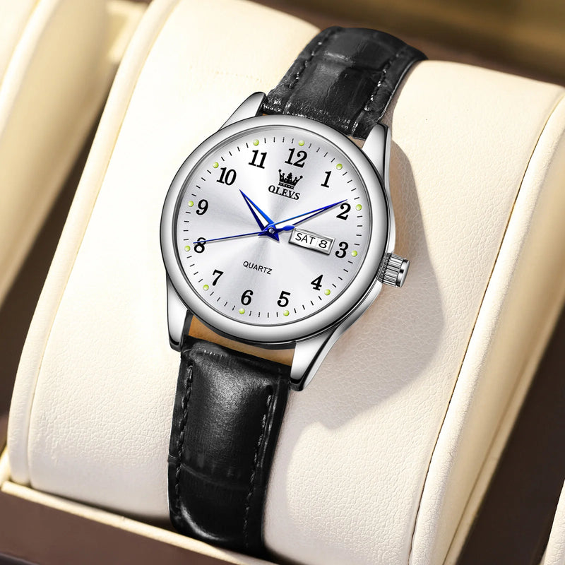 Relógio Feminino OLEVS – Luxo, Elegância e Tendência num Só Acessório
Descubra o Relógio de Quartzo OLEVS para Mulheres, um modelo sofisticado que combina design elegante com durabilidade em aço inoxidável. Ideal pa