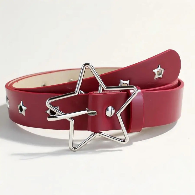 Cinto Estilo Punk com Fivela – Detalhes Estrela e Design Versátil
Adiciona um toque ousado e moderno ao teu look com este cinto decorativo em estilo punk, com fivela metálica resistente e múltiplos furos ajustáveis. O d