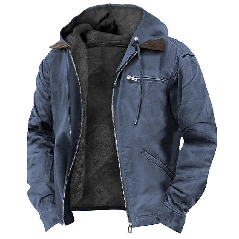 Casaco de Moletom Masculino com Capuz – Outono/Inverno | Algodão Premium com Veludo Interior
Este casaco é a escolha ideal para os dias frios de outono e inverno. Fabricado em algodão macio com interior em veludo, oferec