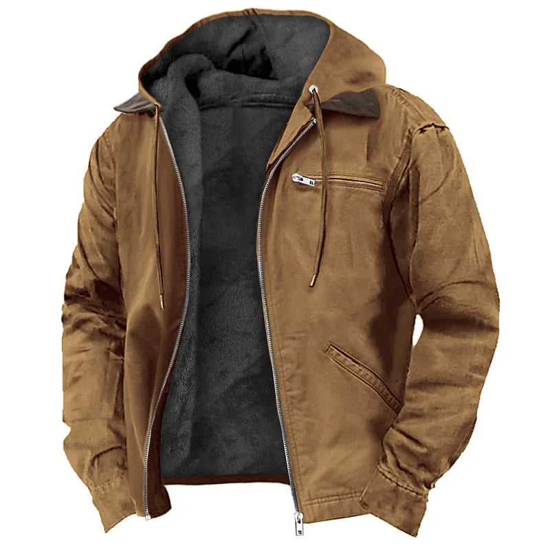 Casaco de Moletom Masculino com Capuz – Outono/Inverno | Algodão Premium com Veludo Interior
Este casaco é a escolha ideal para os dias frios de outono e inverno. Fabricado em algodão macio com interior em veludo, oferec