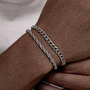 Conjunto de 2 Pulseiras Masculinas – Estilo Cubano Premium
Complete o visual com este conjunto de 2 pulseiras de corrente para homem, disponíveis nas elegantes cores Prata, Ouro e Preto.
Fabricadas em aço inoxidável de a
