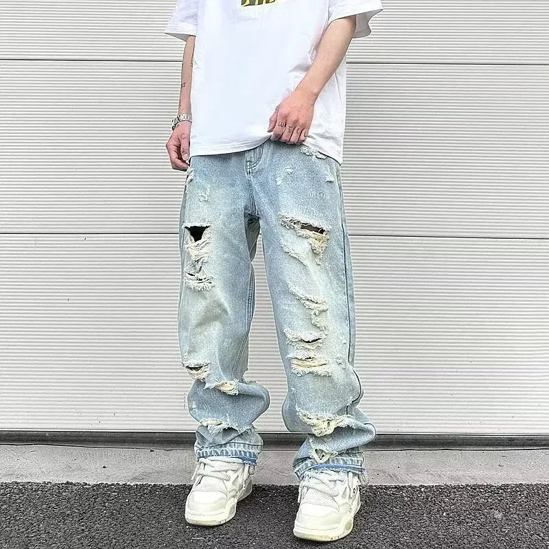 Jeans Masculinos Vintage - Estilo Americano 2025
Descobre o equilíbrio perfeito entre autenticidade vintage e estilo urbano moderno com estes jeans masculinos. Inspirados na tendência euro-americana de rua, estes jeans apre