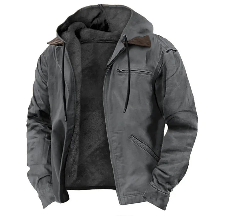 Casaco de Moletom Masculino com Capuz – Outono/Inverno | Algodão Premium com Veludo Interior
Este casaco é a escolha ideal para os dias frios de outono e inverno. Fabricado em algodão macio com interior em veludo, oferec