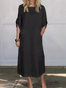 Vestido Casual Feminino 2024 – Algodão & Linho | Leve, Solto e Estiloso
Descubra o equilíbrio perfeito entre conforto e elegância com este vestido feminino casual de verão 2024. Feito em algodão e linho respirável, te