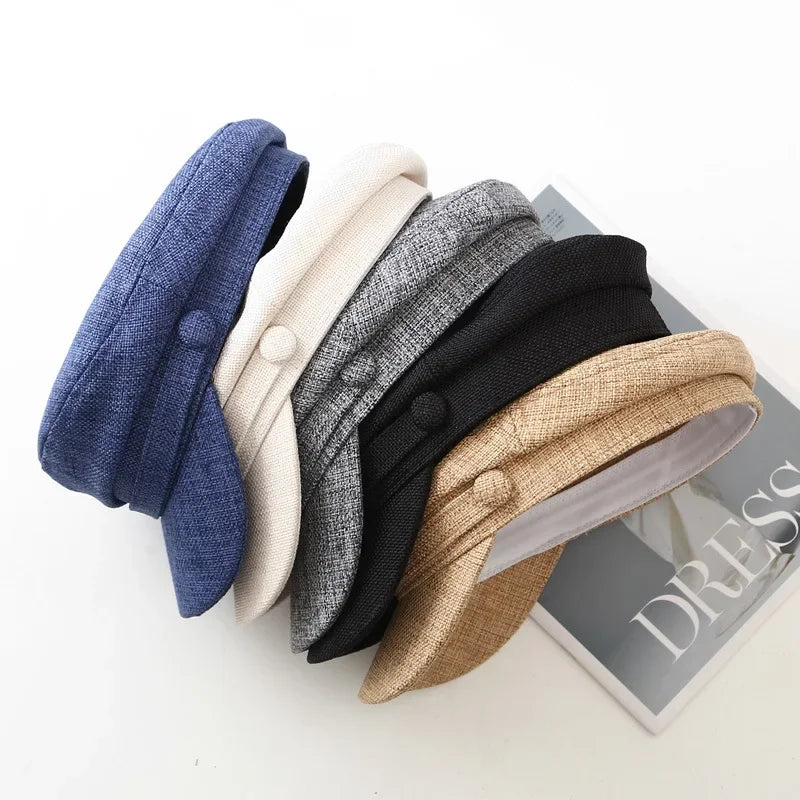 Boné Estilo Militar Feminino – Retrô Inglês em Linho Respirável
Adiciona um toque de elegância vintage ao teu look com este boné estilo militar feminino, inspirado na moda retrô britânica. Fabricado em linho leve e