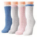 4 Pares de Meias Quentes e Felpudas para Mulheres – Perfeitas para o Inverno
Mantenha os seus pés confortáveis e quentinhos com estas meias térmicas grossas, ultra macias e felpudas. Ideais para usar em casa, no chão fr