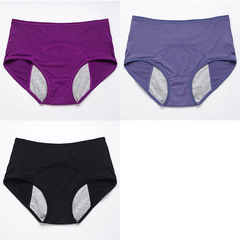 Conjunto de 3 Calcinhas Menstruais Femininas — Proteção Confortável e à Prova de Vazamentos

Descubra o conforto e a segurança com este conjunto de 3 calcinhas menstruais especialmente desenhadas para mulheres. Feitas