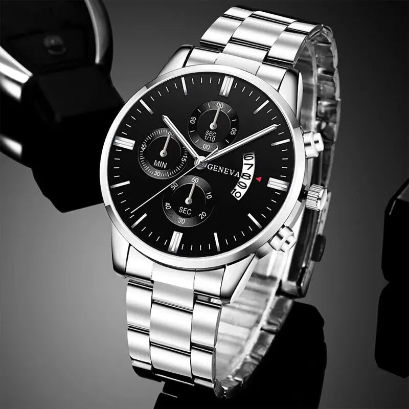 Relógio Masculino de Luxo com Calendário – Estilo e Sofisticação no Seu Pulso
Eleve o seu visual com este elegante relógio de pulso masculino, perfeito para negócios, eventos ou uso diário. Com mecanismo Quartz de al