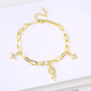 Pulseira Botânica de Cristal com Girassol e Zircónia Estrela
Descubra o encanto natural desta pulseira ajustável, inspirada na beleza dos girassóis e no brilho das estrelas.
Com detalhes delicados em cristal completo e zi