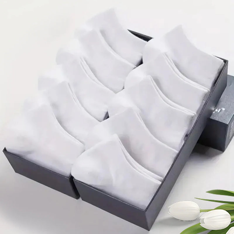 Kit com 10/20/30/40/50 Pares de Meias Masculinas de Cano Baixo – Ultra Respiráveis, Antitranspirantes e Ideais para o Verão
Descubra o conforto absoluto com estas meias de cano baixo, perfeitas para o dia a dia, treino ou