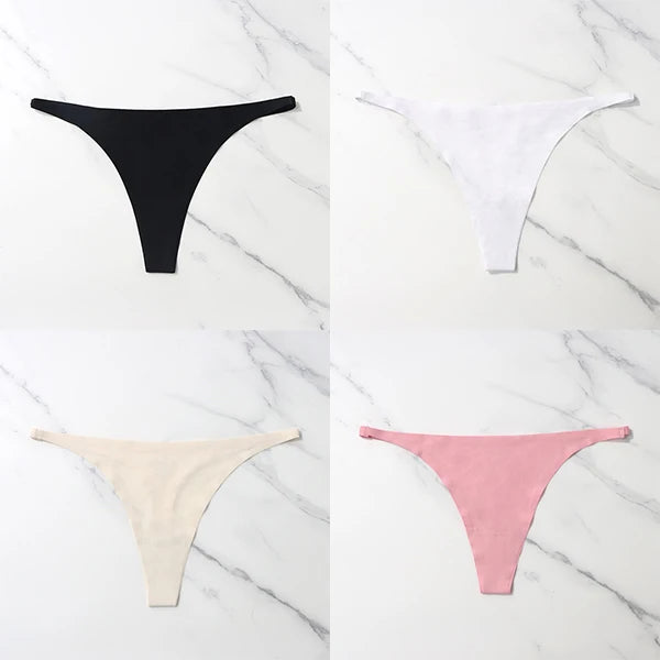 Pack com 4 Calcinhas Sexy em Seda Gelada – Estilo Tanga sem Costuras
Sinta o conforto e a sensualidade todos os dias com este conjunto de 4 calcinhas ultra suaves. Feitas em seda gelada de alta qualidade, estas tangas ofer