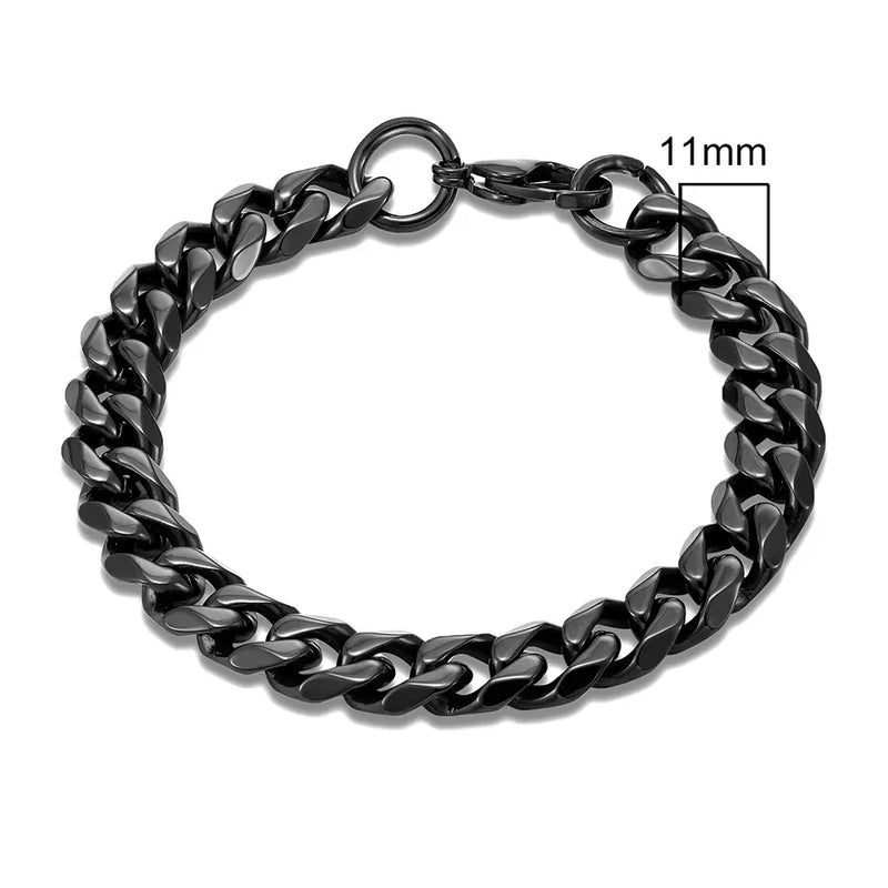 Pulseira Curb Cuban em Aço Inoxidável – Estilo Punk Rock para Homem e Mulher
Adiciona atitude e personalidade ao teu visual com esta pulseira de corrente estilo Curb Cuban, feita em aço inoxidável de alta qualidade, res