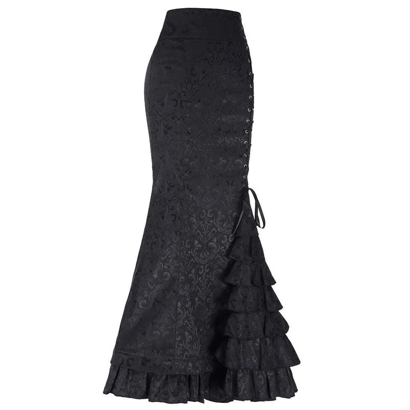Saia Vintage de Cintura Alta com Babados e Laço – Estilo Inglês Elegante
Eleva o teu estilo com esta saia de cintura alta, delicadamente ajustada para realçar a silhueta com charme e sofisticação. Com babados elegantes