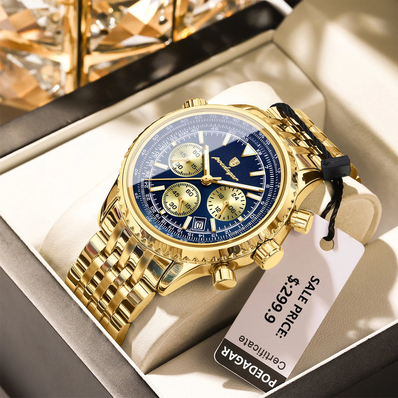 Relógio Masculino de Luxo POEDAGAR – Estilo Militar e Elegância em Aço Inoxidável
Destaque-se com o relógio POEDAGAR, uma combinação perfeita entre design sofisticado, durabilidade militar e funcionalidade premium.
