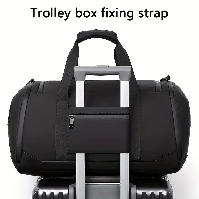 Mala de Viagem de Grande Capacidade em Tecido Oxford Resistente – Bolsa de Ginástica Espaçosa e Estilosa com Vários Compartimentos Práticos

Viaje com estilo e praticidade usando esta mala de viagem feita em tecido Oxfo