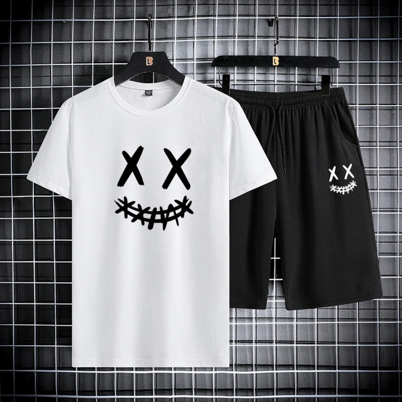 Conjunto Desportivo Masculino em Seda Gelada – Secagem Rápida, Conforto e Estilo Casual

Descubra o conforto e a leveza deste conjunto masculino composto por T-shirt de manga curta e calções. Fabricado em tecido de seda