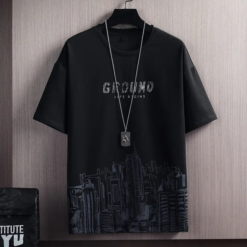 Conjunto Casual Masculino 2 Peças – Camiseta Manga Curta em Seda de Gelo com Estampa Gradient + Shorts Esportivo de Verão

Desfrute do máximo conforto e estilo neste verão com o nosso conjunto masculino casual. A camise