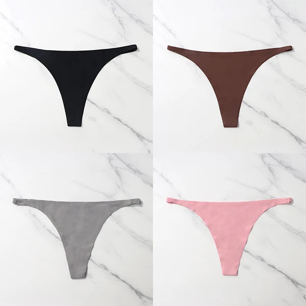 Pack com 4 Calcinhas Sexy em Seda Gelada – Estilo Tanga sem Costuras
Sinta o conforto e a sensualidade todos os dias com este conjunto de 4 calcinhas ultra suaves. Feitas em seda gelada de alta qualidade, estas tangas ofer