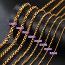 Colar Longo em Aço Inoxidável – Estilo Punk Minimalista (2-7mm)
Adiciona um toque ousado e moderno ao teu visual com este colar de cadeia estilo box, feito em aço inoxidável de alta qualidade, resistente à oxidação e