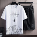 Conjunto Casual Masculino 2 Peças – Camiseta Manga Curta em Seda de Gelo com Estampa Gradient + Shorts Esportivo de Verão

Desfrute do máximo conforto e estilo neste verão com o nosso conjunto masculino casual. A camise
