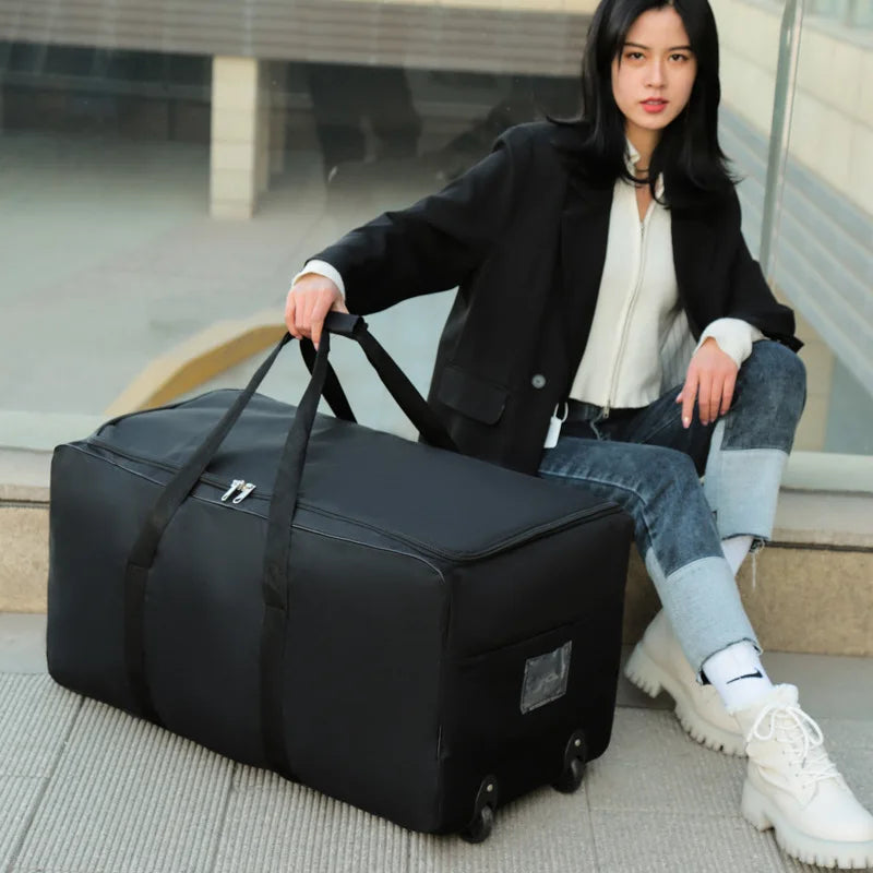 Bolsas Dobráveis com Rodas para Armazenamento de Bagagem – Grande Capacidade, Expansível e Fácil de Transportar

Descubra a praticidade destas bolsas dobráveis com rodas, ideais para transportar a sua bagagem de mão co