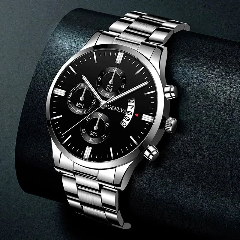 Relógio Masculino de Luxo com Calendário – Estilo e Sofisticação no Seu Pulso
Eleve o seu visual com este elegante relógio de pulso masculino, perfeito para negócios, eventos ou uso diário. Com mecanismo Quartz de al