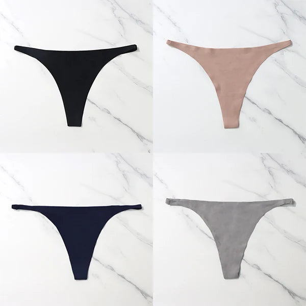 Pack com 4 Calcinhas Sexy em Seda Gelada – Estilo Tanga sem Costuras
Sinta o conforto e a sensualidade todos os dias com este conjunto de 4 calcinhas ultra suaves. Feitas em seda gelada de alta qualidade, estas tangas ofer
