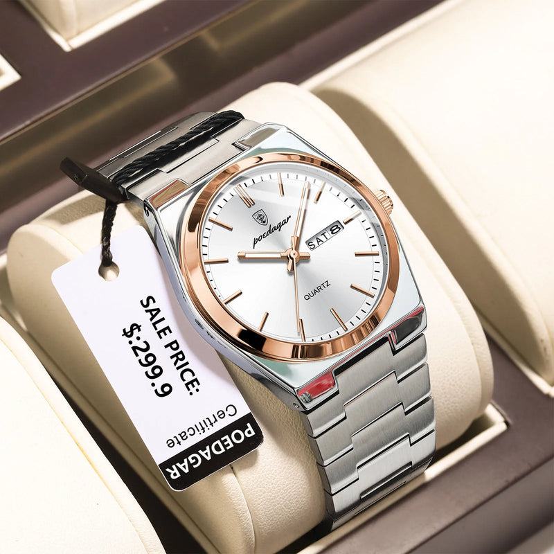 Relógio Masculino de Luxo POEDAGAR – Elegância, Durabilidade e Estilo em Cada Detalhe
Descubra o equilíbrio perfeito entre sofisticação e funcionalidade com o relógio POEDAGAR para homem. Com design moderno e robusto,