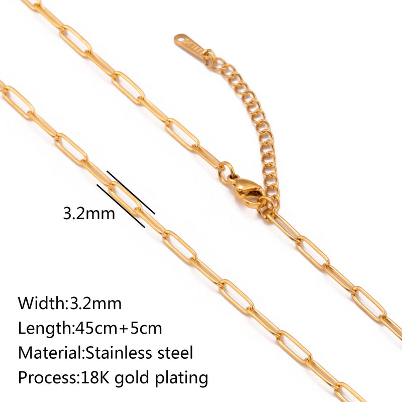 Colar em Aço Inoxidável Dourado 18K – Corrente Ajustável com Design Cruz, Cubana ou Ripple (5 unidades)
Eleve o estilo com este conjunto de colares premium em aço inoxidável, com revestimento PVD em dourado 18K, que ga